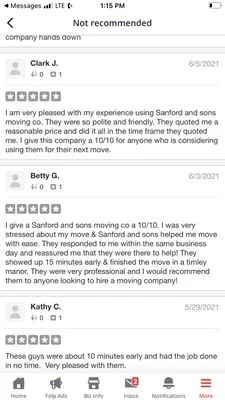 Sanford And Sons Moving Co LLC